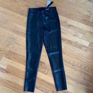 NWT Tahari Faux Leather Black Legging Pants